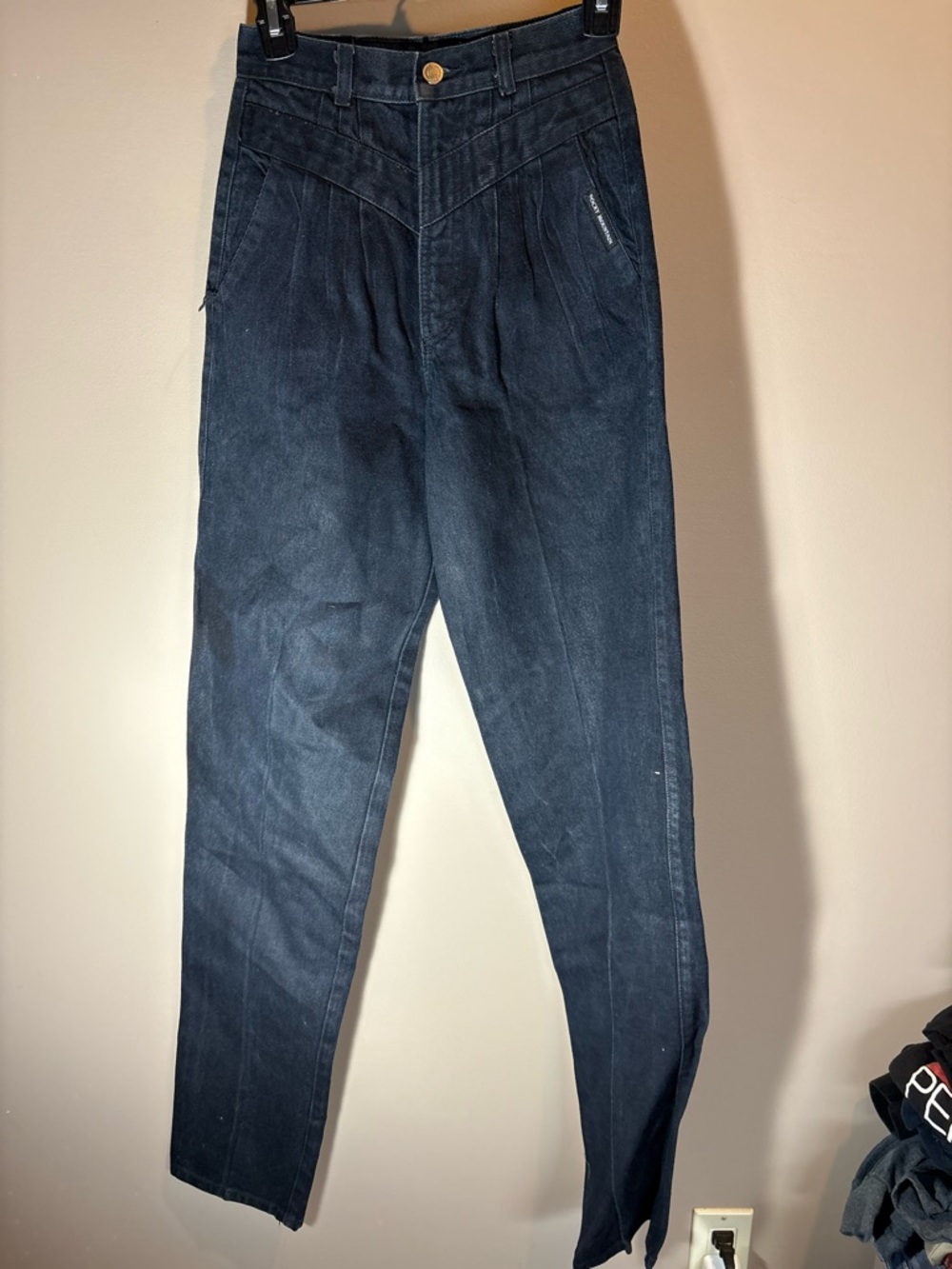 Vintage Straight Leg Dark Blue Women’s Pants
